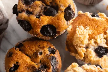 Blaubeermuffins mit Joghurt – saftig, fluffig & mit perfekter Bäckerkuppel Saftige Blaubeermuffins mit Joghurt