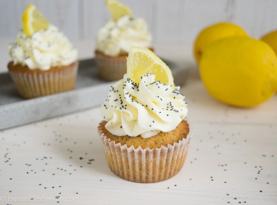 Ein Zitronen Cupcake Rezept.