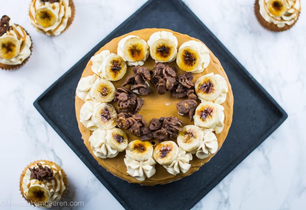 kuchen mit karamellisierter kondensmilch