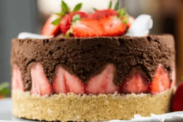 Erdbeer-Schoko-Torte ohne Backen (das cremigste Rezept) Erdbeer-Schoko-Torte ohne Backen