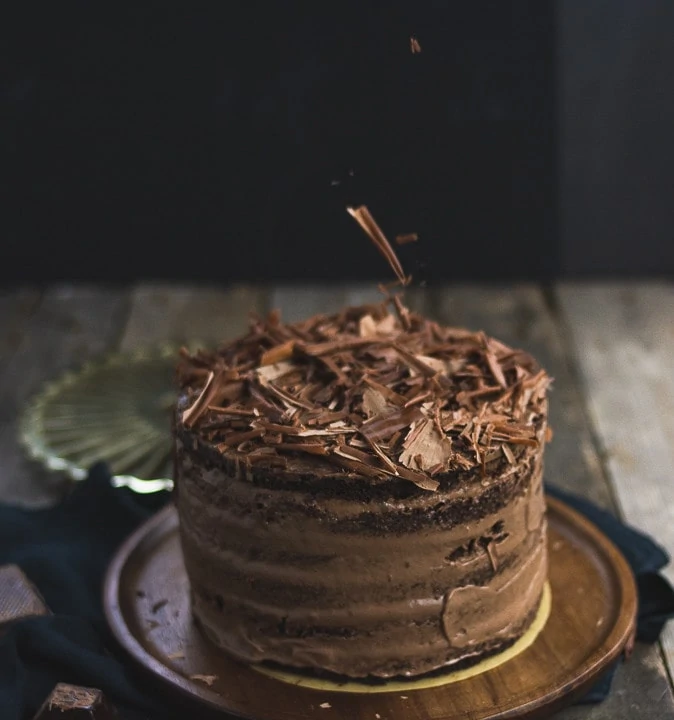 schokokuchen mit creme