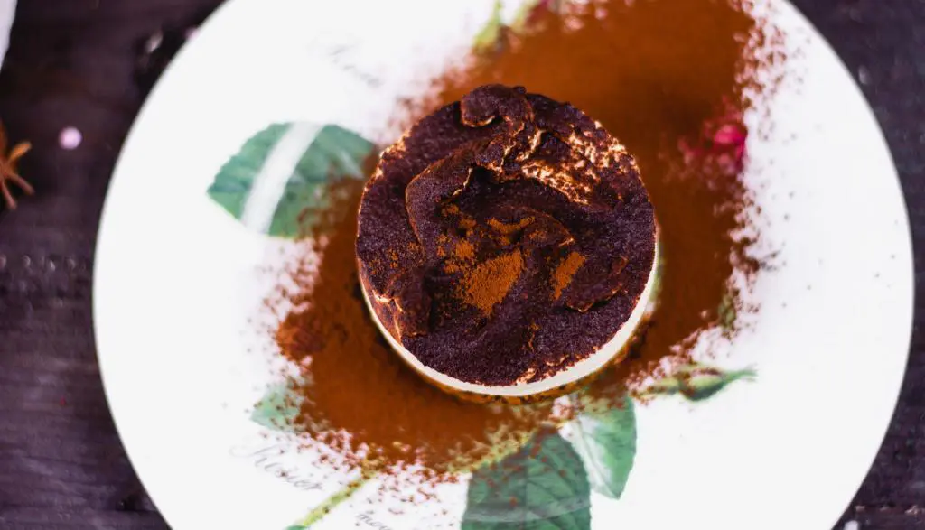 Das Weihnachtsmenü Tiramisu als Nachtisch des 3 Gänge Menüs.