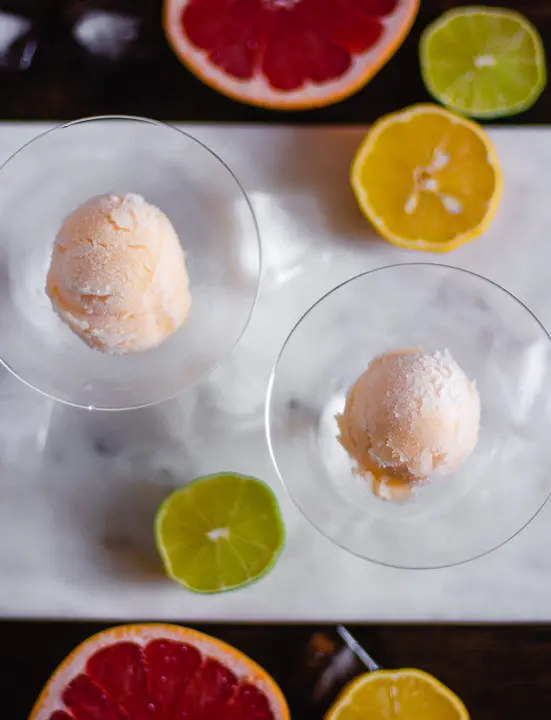 Ein leckeres Sorbet Rezept im Glas