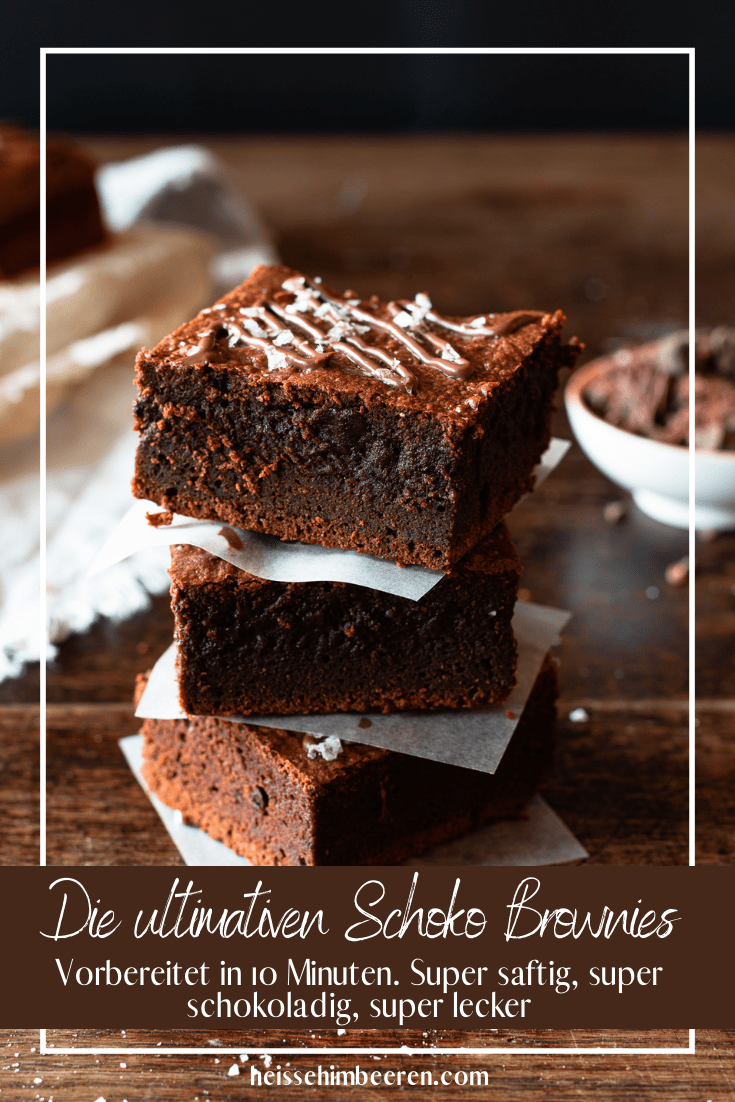 Die saftigsten Schoko-Brownies, extra schokoladig (10 Minuten)