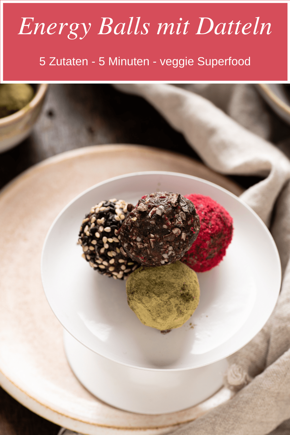 Energy Balls mit Datteln in 5 Minuten Gesunde Energiebomben