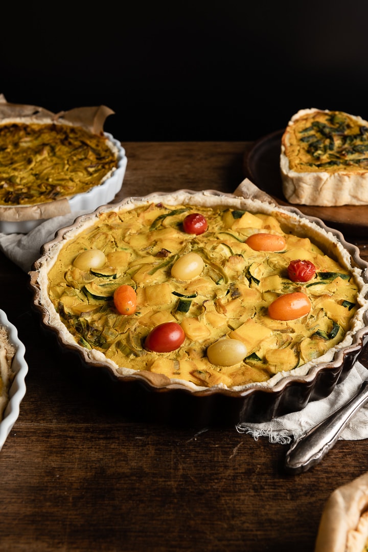 5 Vegane Quiche Rezepte aus 10 Zutaten mit Tofu