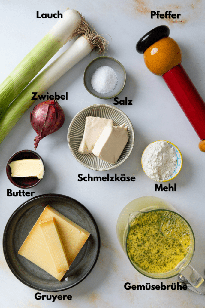 Alle Zutaten für das Rezept.