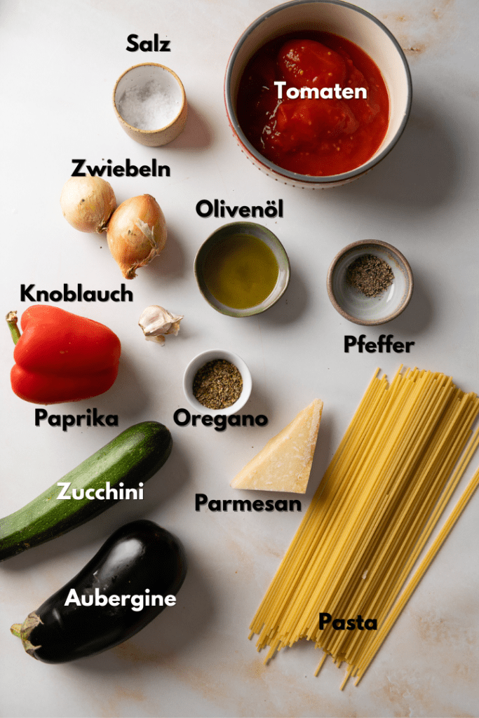 Alle Zutaten für das Rezept.