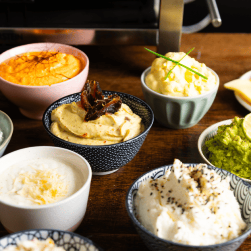 9 Dips zu Raclette & Fondue aus 11 Zutaten