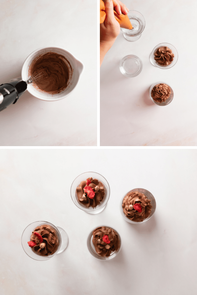 Das schnellste 2 Zutaten Mousse au Chocolat ohne Ei