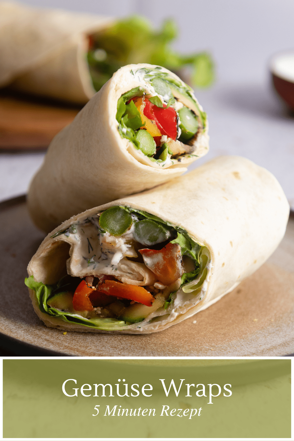 Knackiger Grillgemüse Wrap in 10 Minuten selber machen