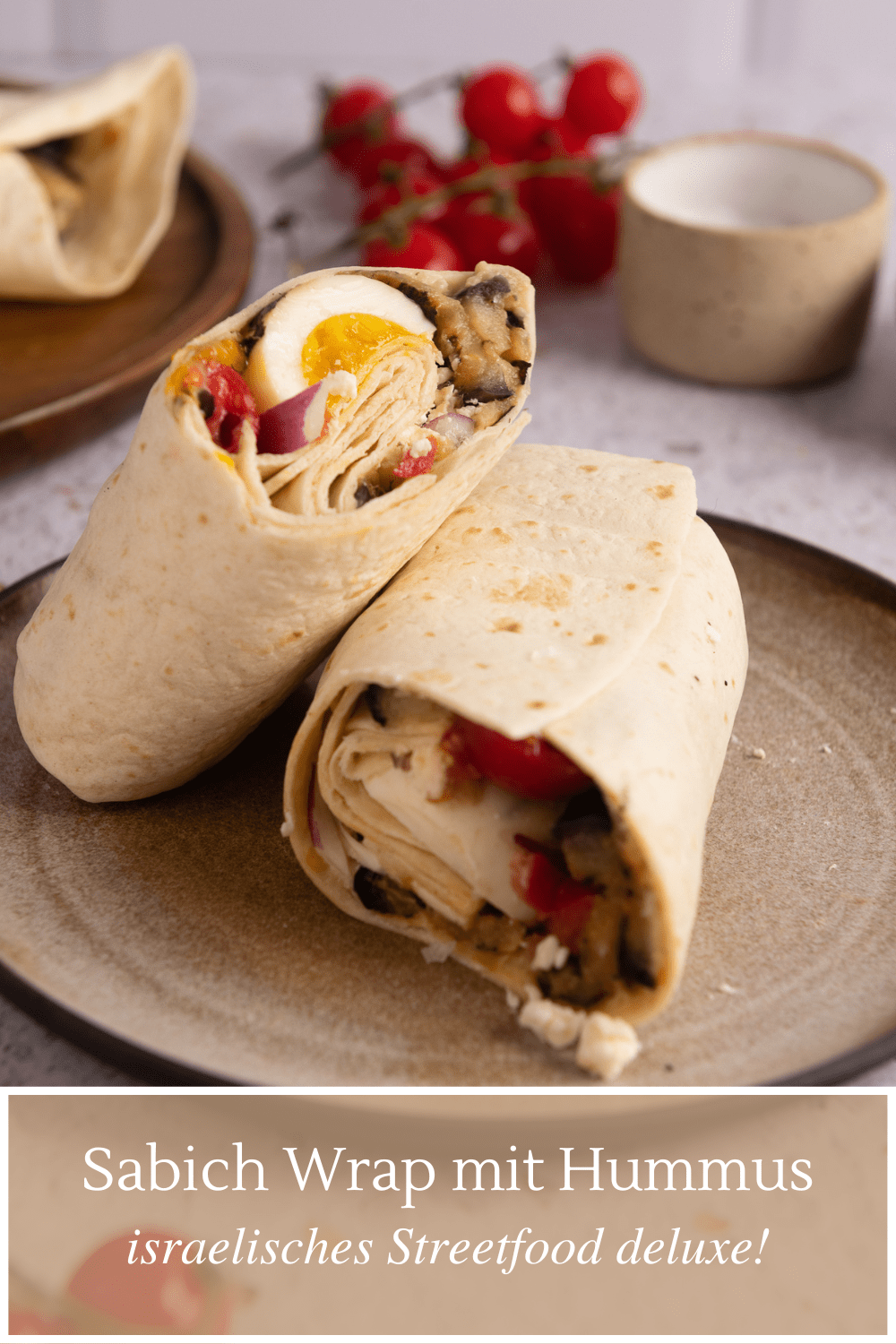 Sabich Wrap mit Hummus in 10 Minuten Sabich Wrap mit Hummus in 10 Minuten