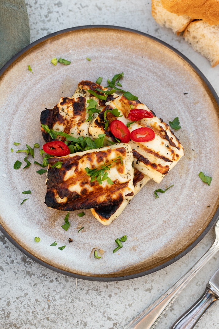 Halloumi grillen SchrittfürSchritt in 5 Minuten