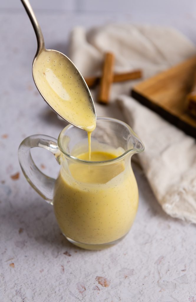 Vanillesauce selber machen.