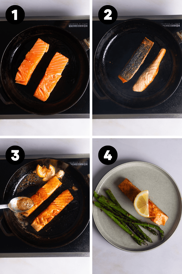 Lachs braten SchrittfürSchritt in 5 Minuten