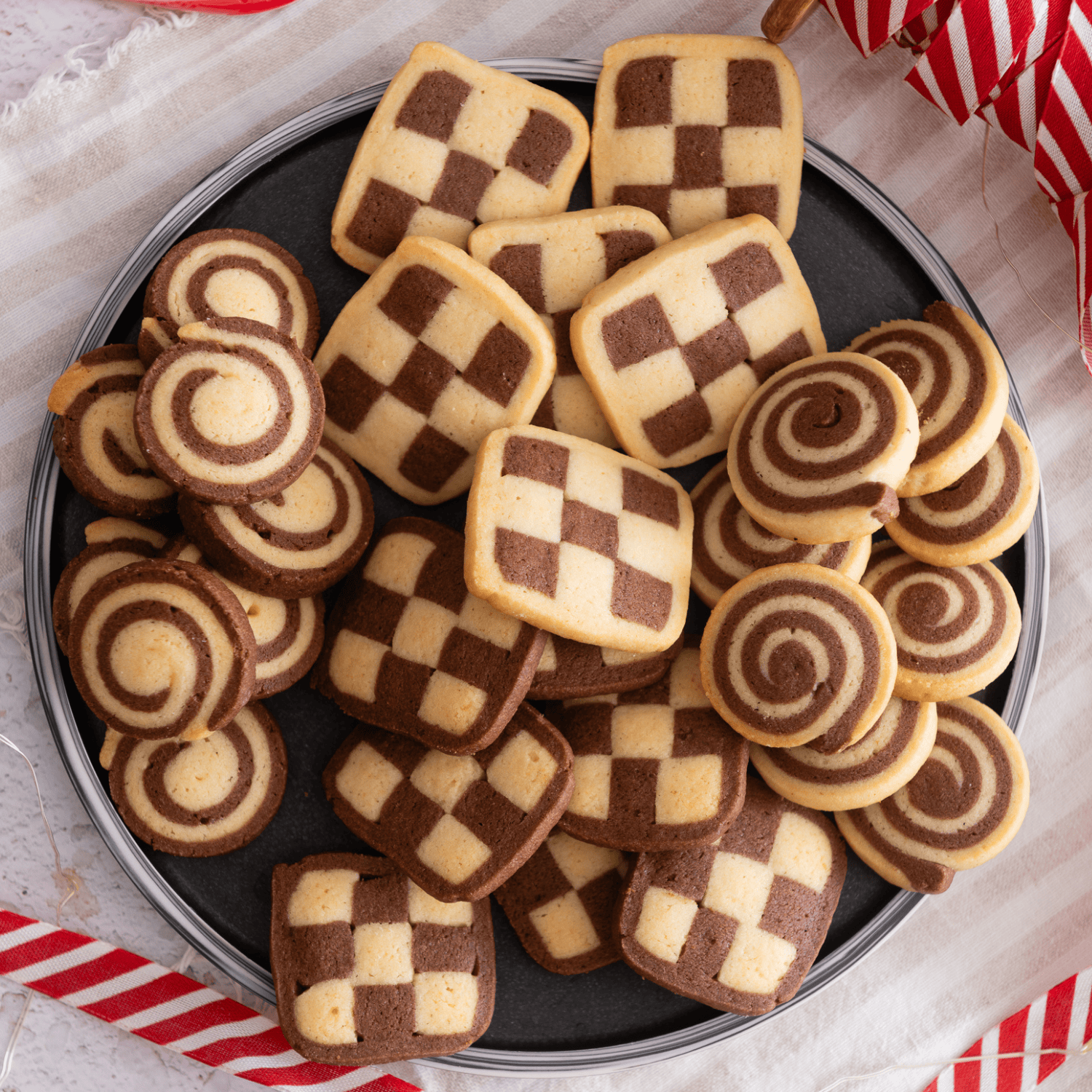 Schwarz-Weiß-Gebäck aus Omas Bäckerei