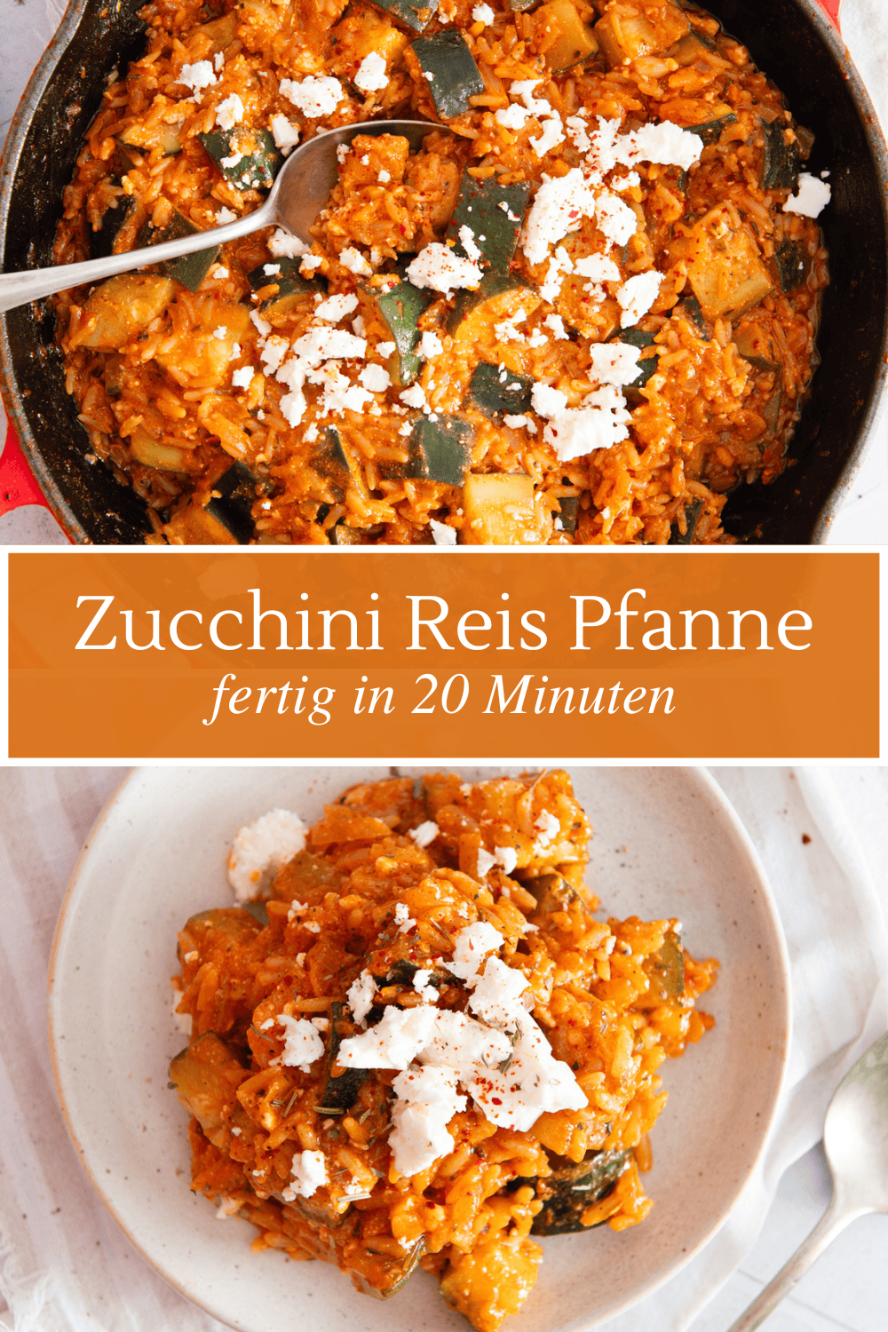 Zucchini Reis Pfanne - schnell & so lecker Zucchini Reis Pfanne - schnell & so lecker