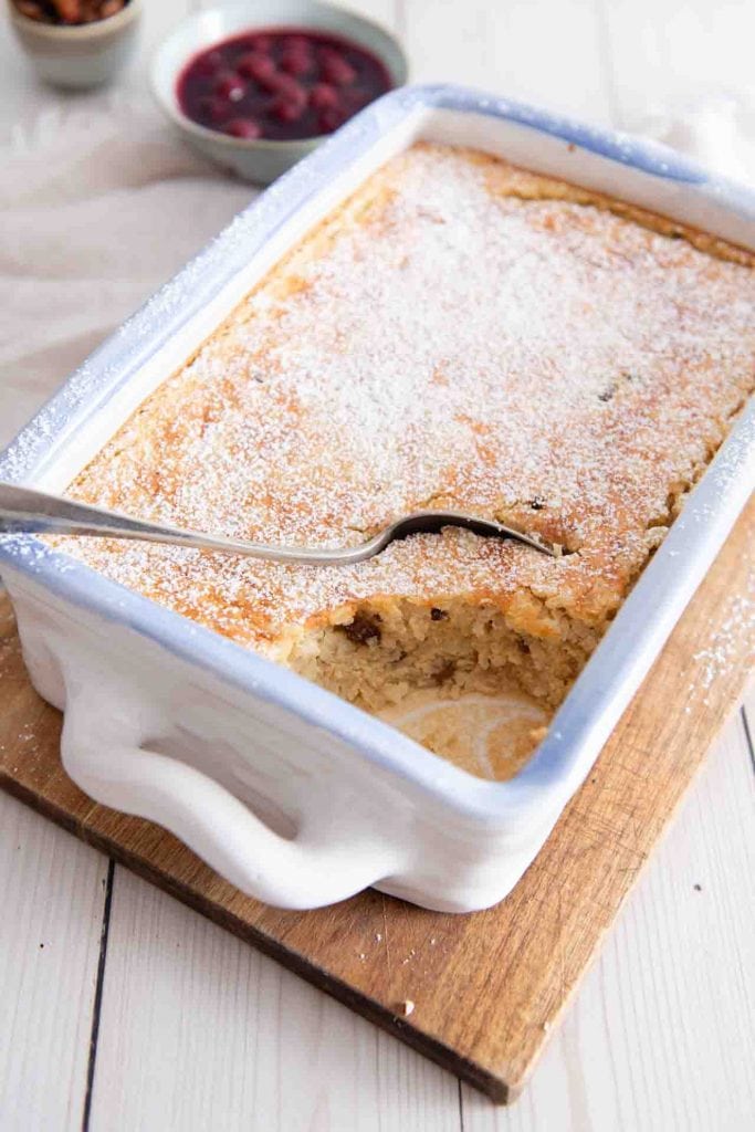 Ein Reisauflauf süß nach Omas altem Rezept.