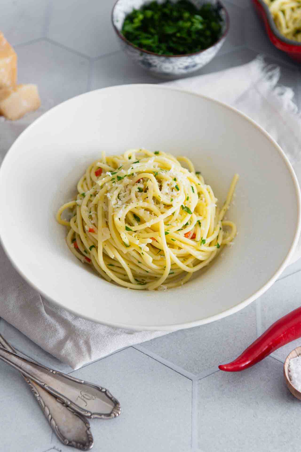 Spaghetti Aglio Olio e Peperoncino Original