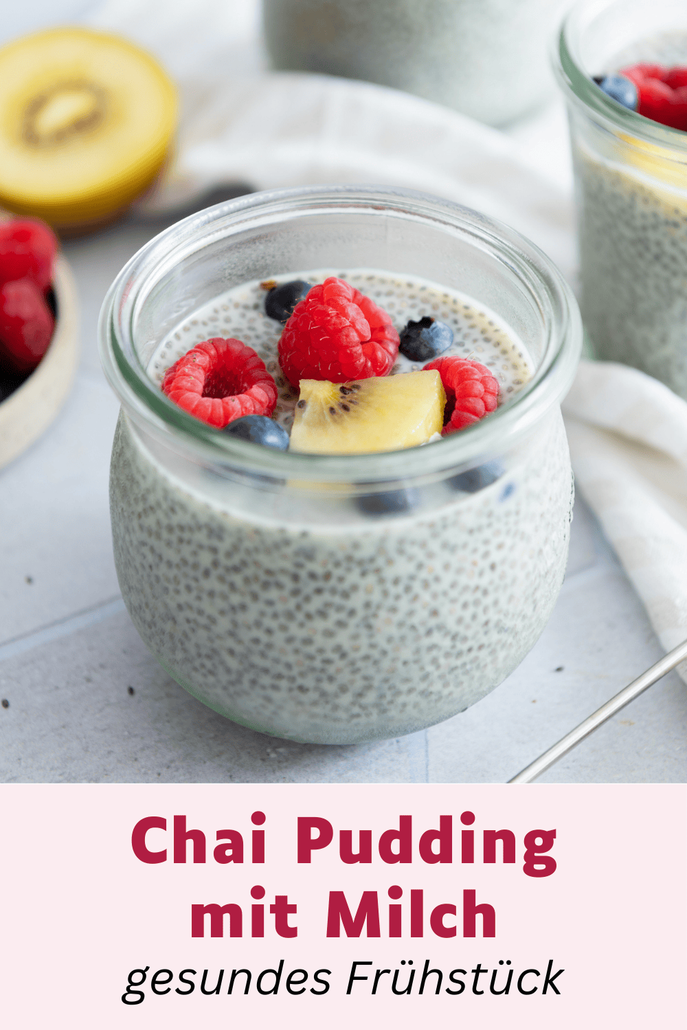Milch Pudding Chia Pudding mit Milch