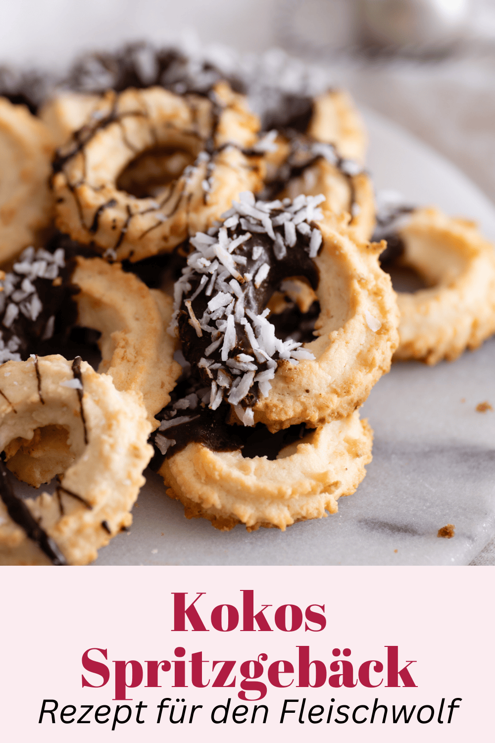 Kokos-Spritzgebäck aus dem Fleischwolf: So wird es super zart! Kokos-Spritzgebäck aus dem Fleischwolf: So wird es super zart!