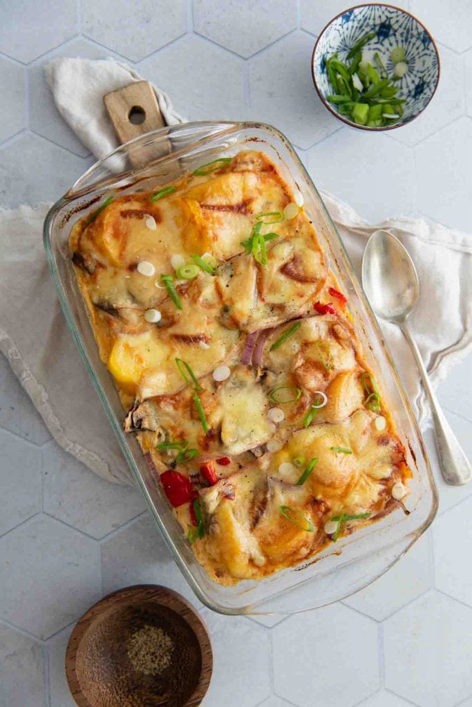 Raclette Reste verwerten zum leckeren Raclette Auflauf