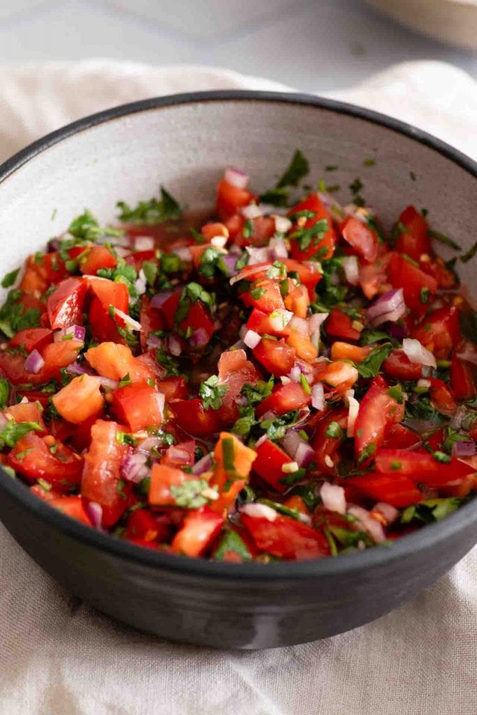 Die Pico de Gallo in der Nahaufnahme