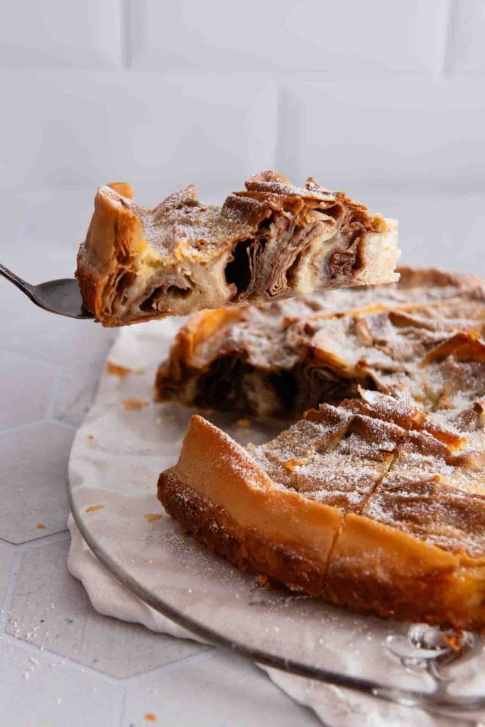 Der griechische Filo Kuchen.