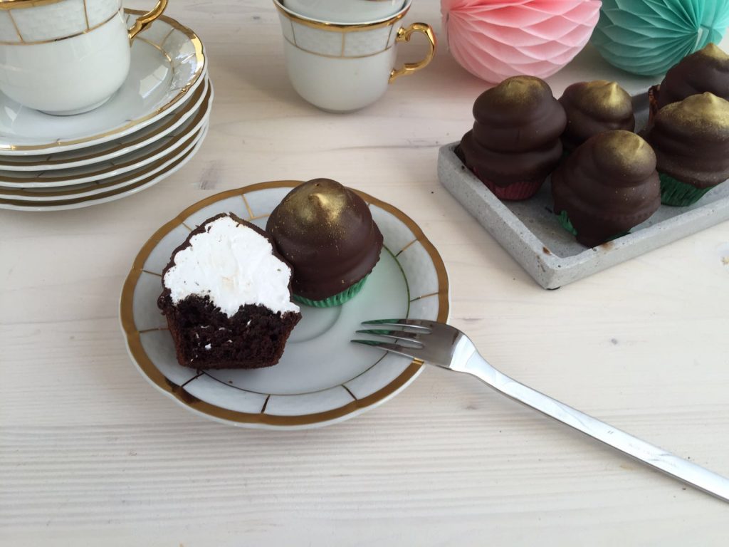 Das erste Foto-Shooting von Cupcakes.