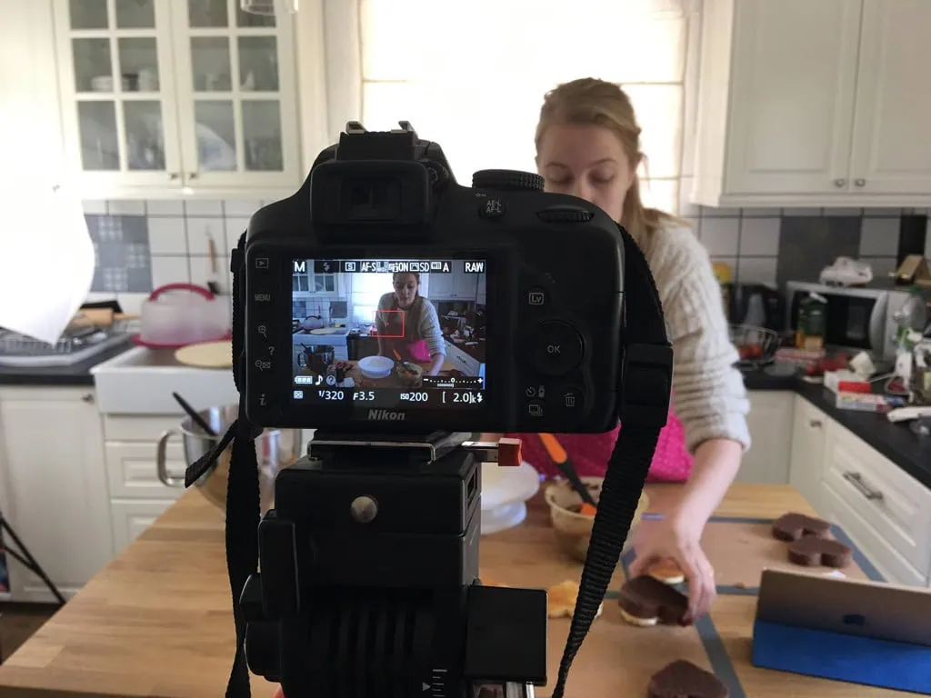 Das erste Videoshooting für den YouTube Kanal und die Webseite Heisse Himbeeren.