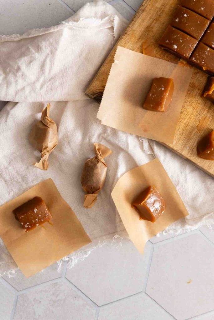 Weiche Sahne Karamellbonbons selber machen