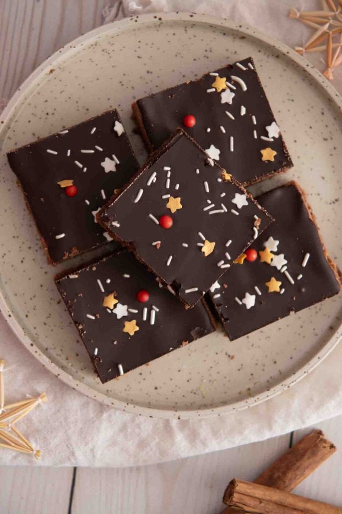 Lebkuchen vom blech selber machen.