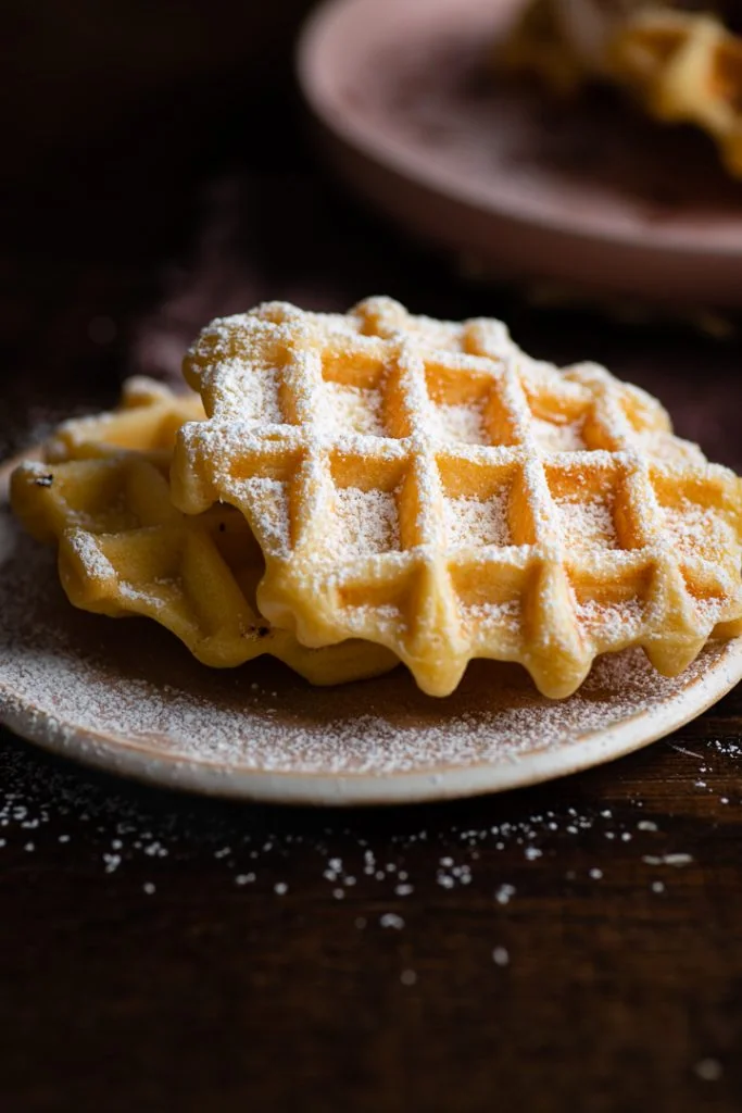 Ein belgisches Waffel Rezept aber ohne Hefe.