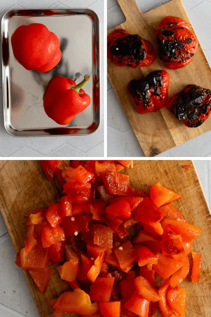 So wird die Paprika richtig geröstet.